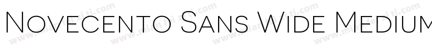 Novecento Sans Wide Medium字体转换